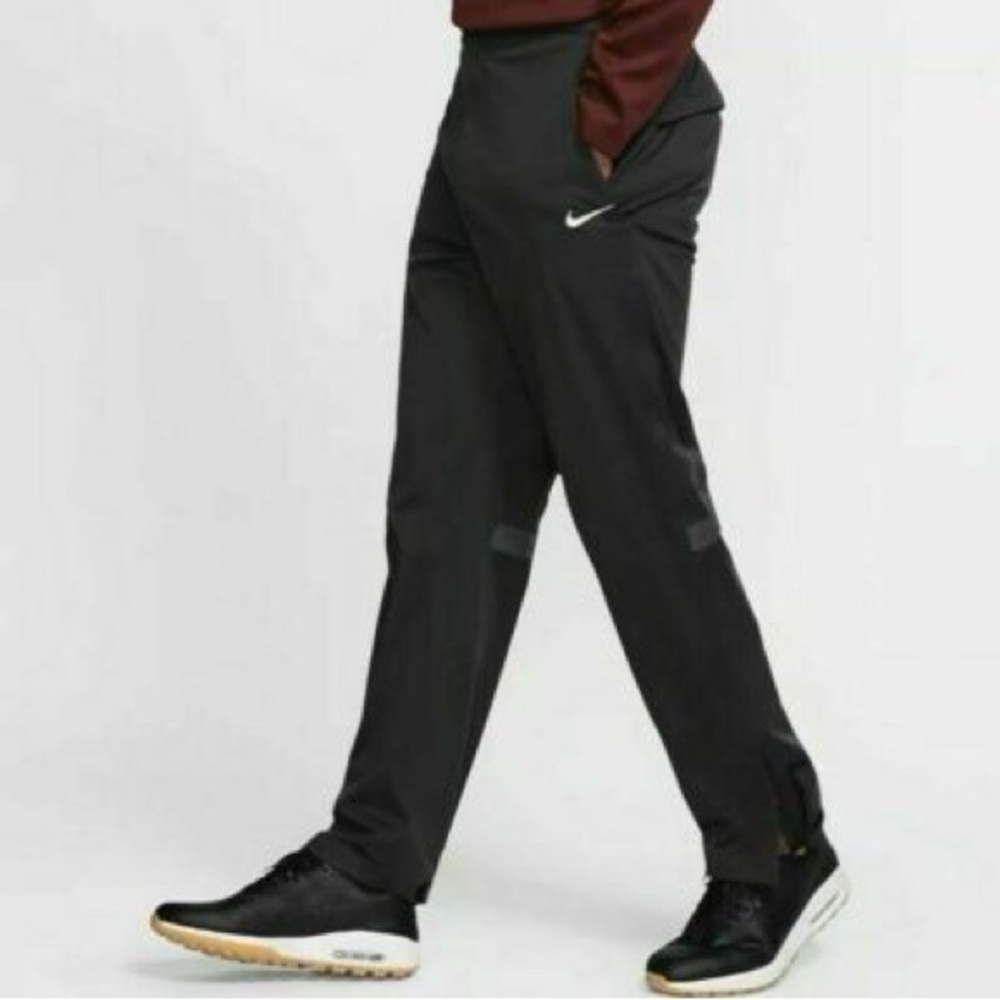 Nike Men's Black Joggers with White Logo